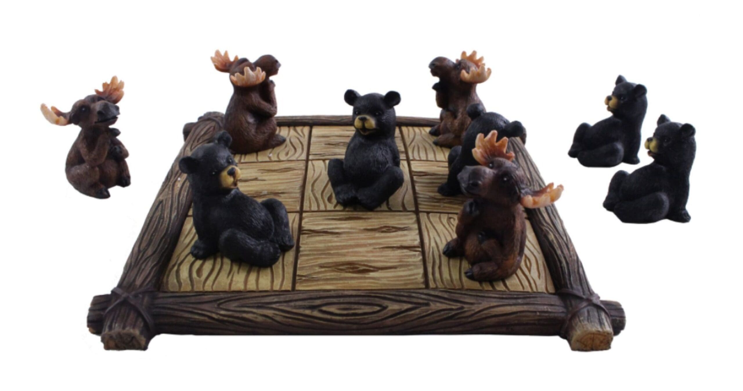 Bear & Moose Tic Tac Toe